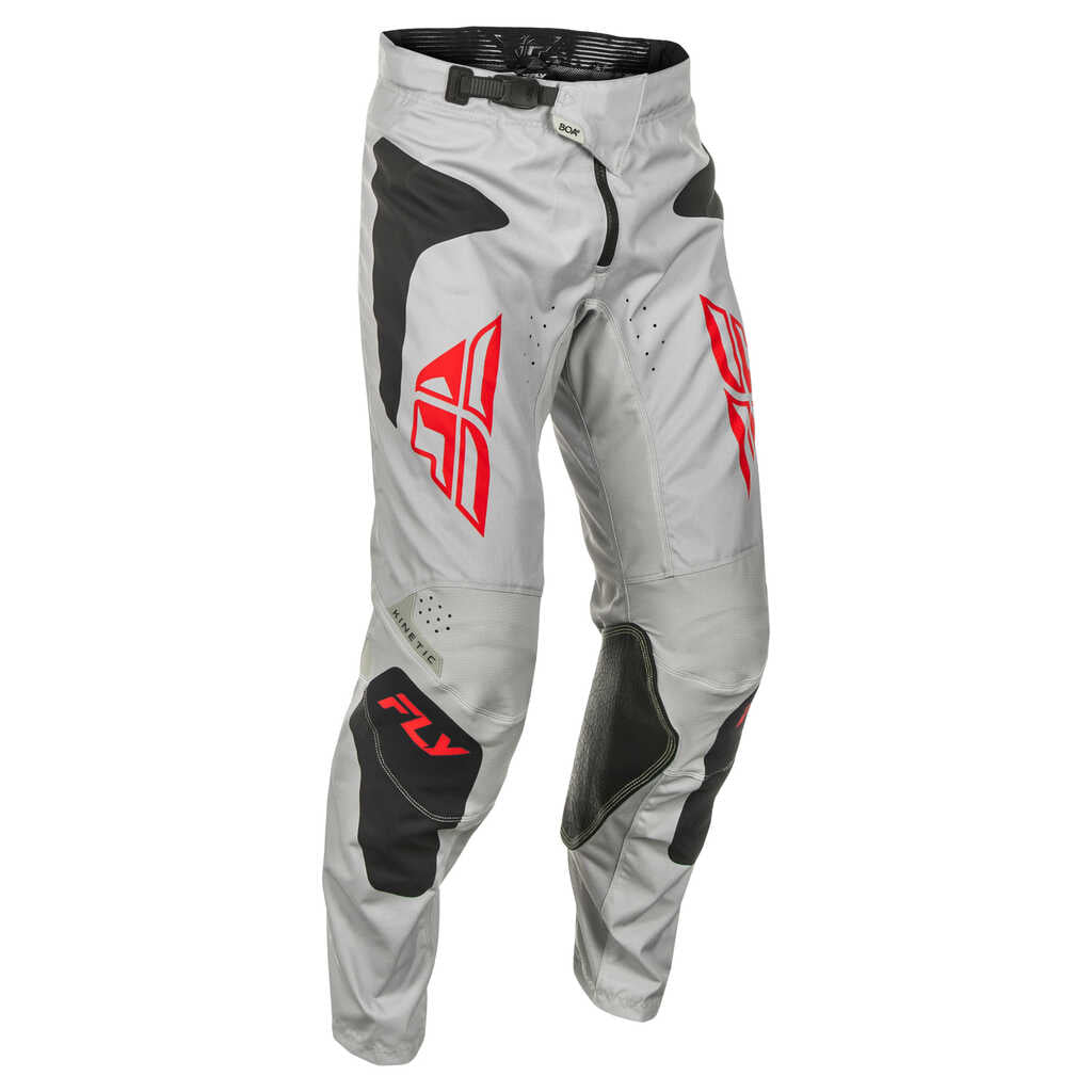 Fly Racing 2025 Kinetic MX Pants - SYM LT.GY RD BK