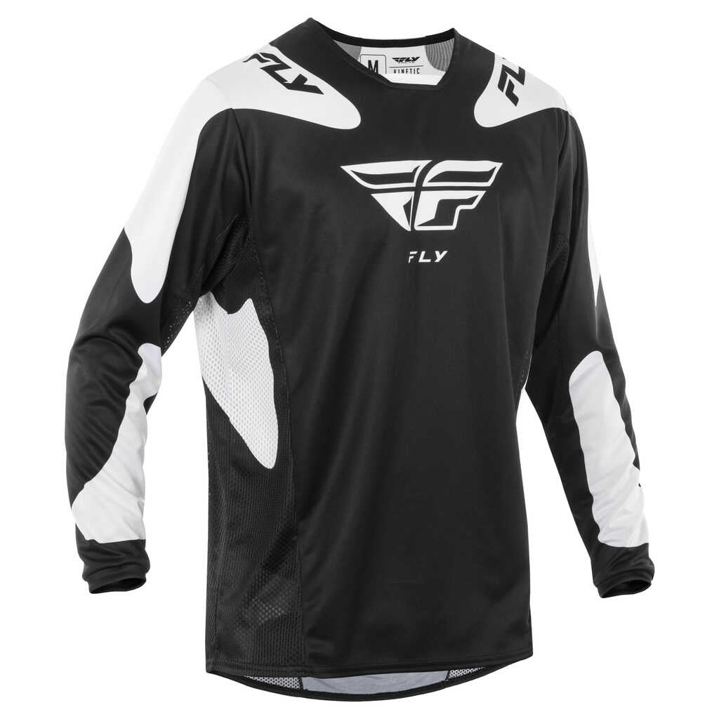 Fly Racing 2025 Kinetic MX Jersey - SYM BLK WHT