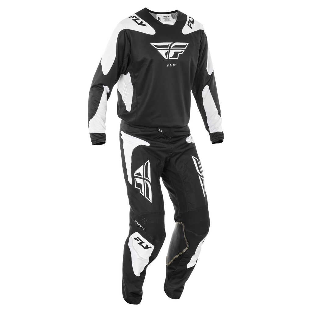 Fly Racing 2025 Kinetic MX Jersey - SYM BLK WHT