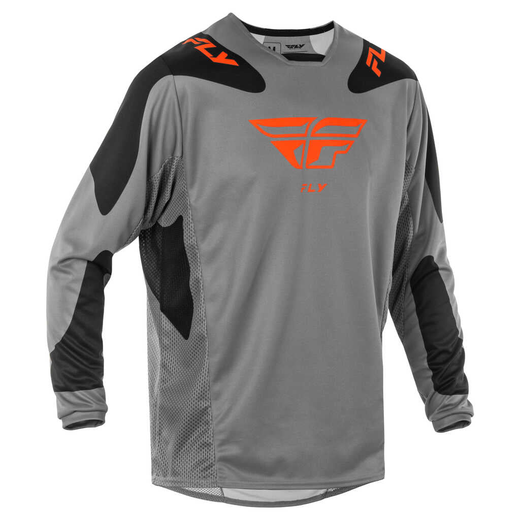 Fly Racing 2025 Kinetic MX Jersey - SYM GRY ORG BLK