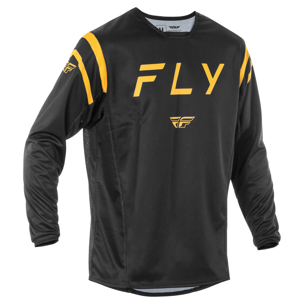 Fly Racing 2025 Kinetic MX Jersey - CENTER BLK GLD