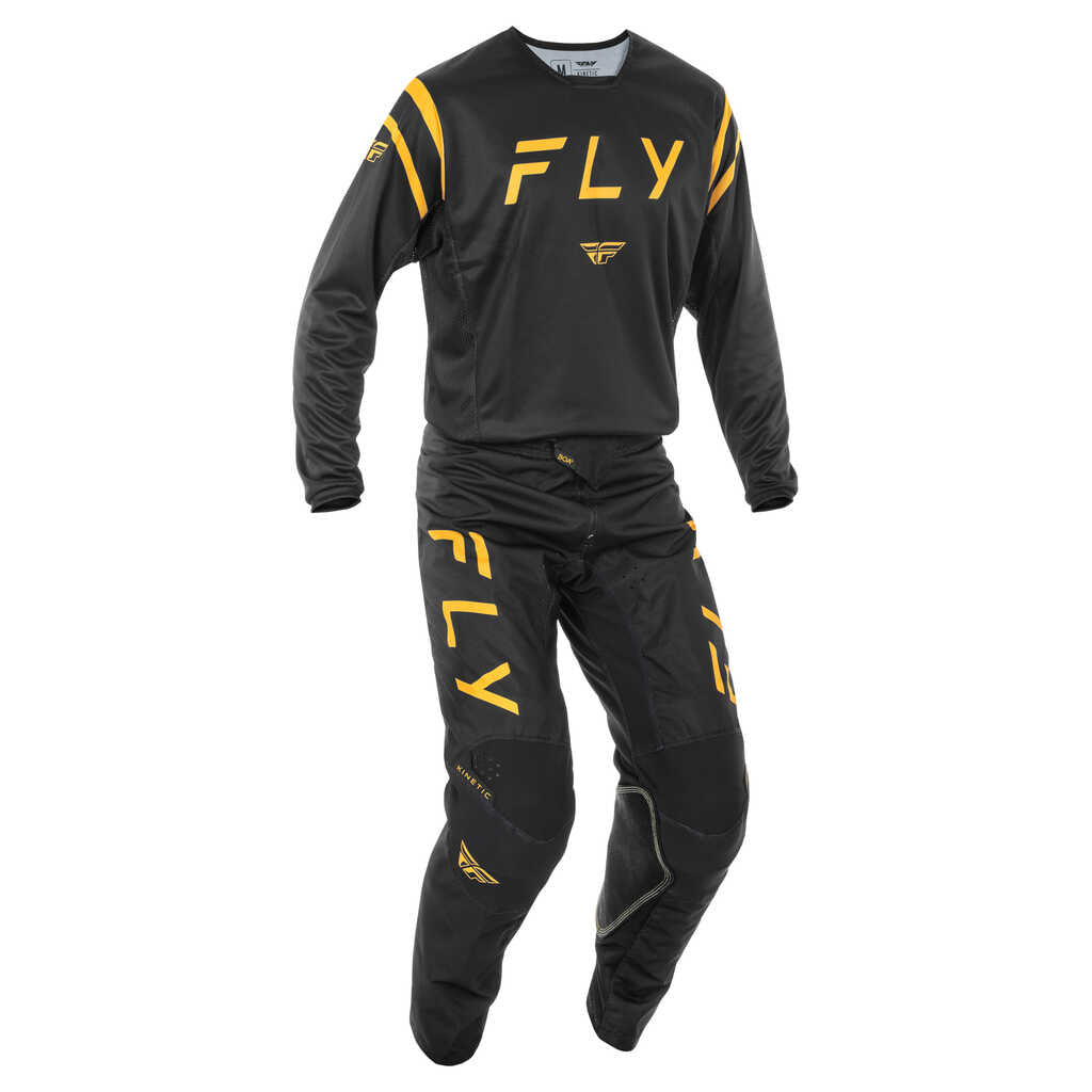 Fly Racing 2025 Kinetic MX Jersey - CENTER BLK GLD