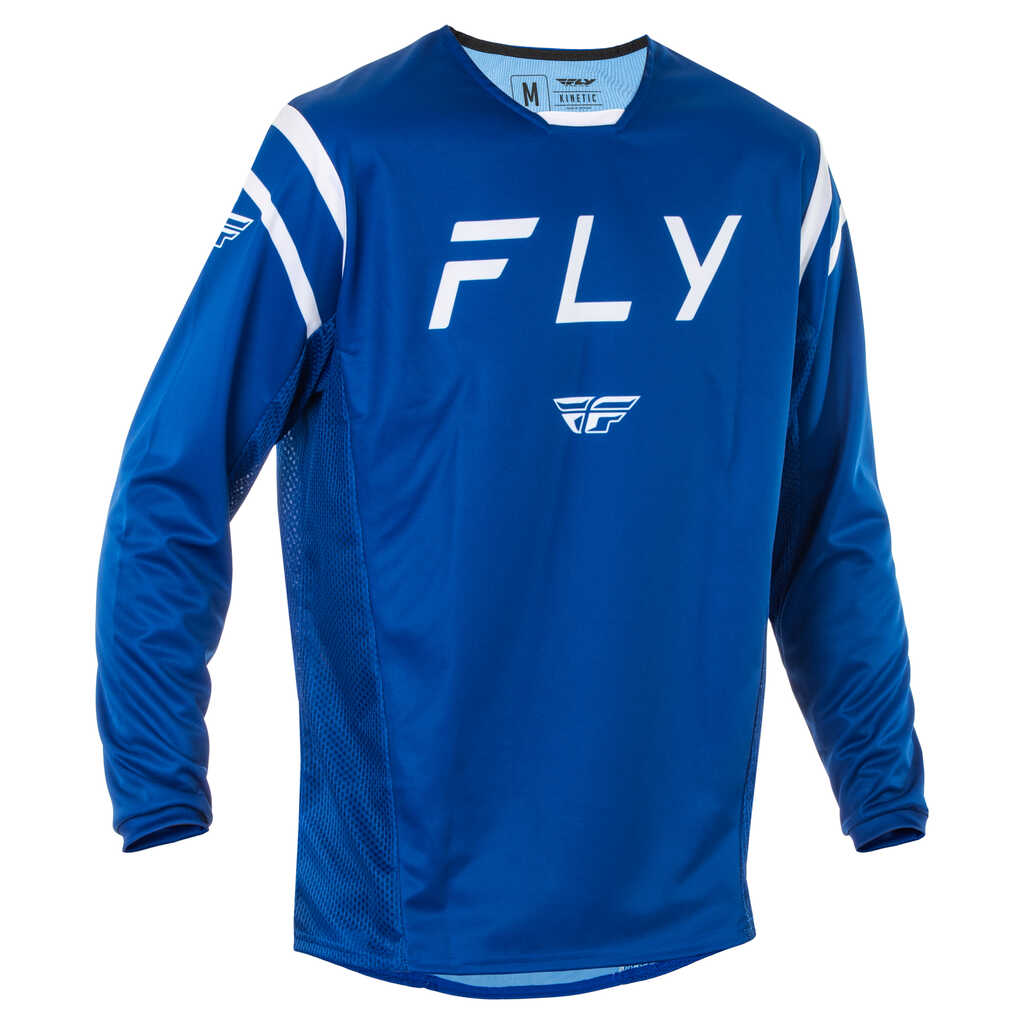 Fly Racing 2025 Kinetic MX Jersey - CENTER NVY WHT