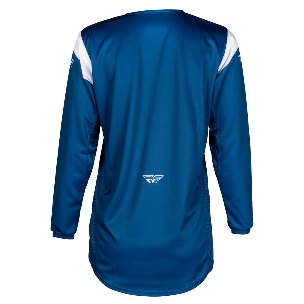 Fly Racing 2025 Kinetic MX Jersey - STOKE NVY WHT