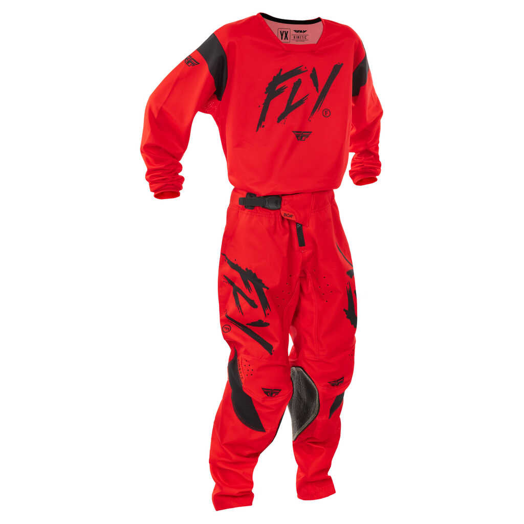 Fly Racing 2025 Kinetic MX Jersey - STOKE RED BLK