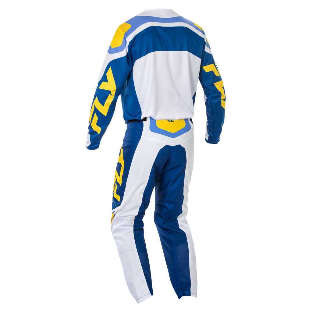 Fly Racing 2025 F-16 MX Jersey - WHT DK.BLU YEL