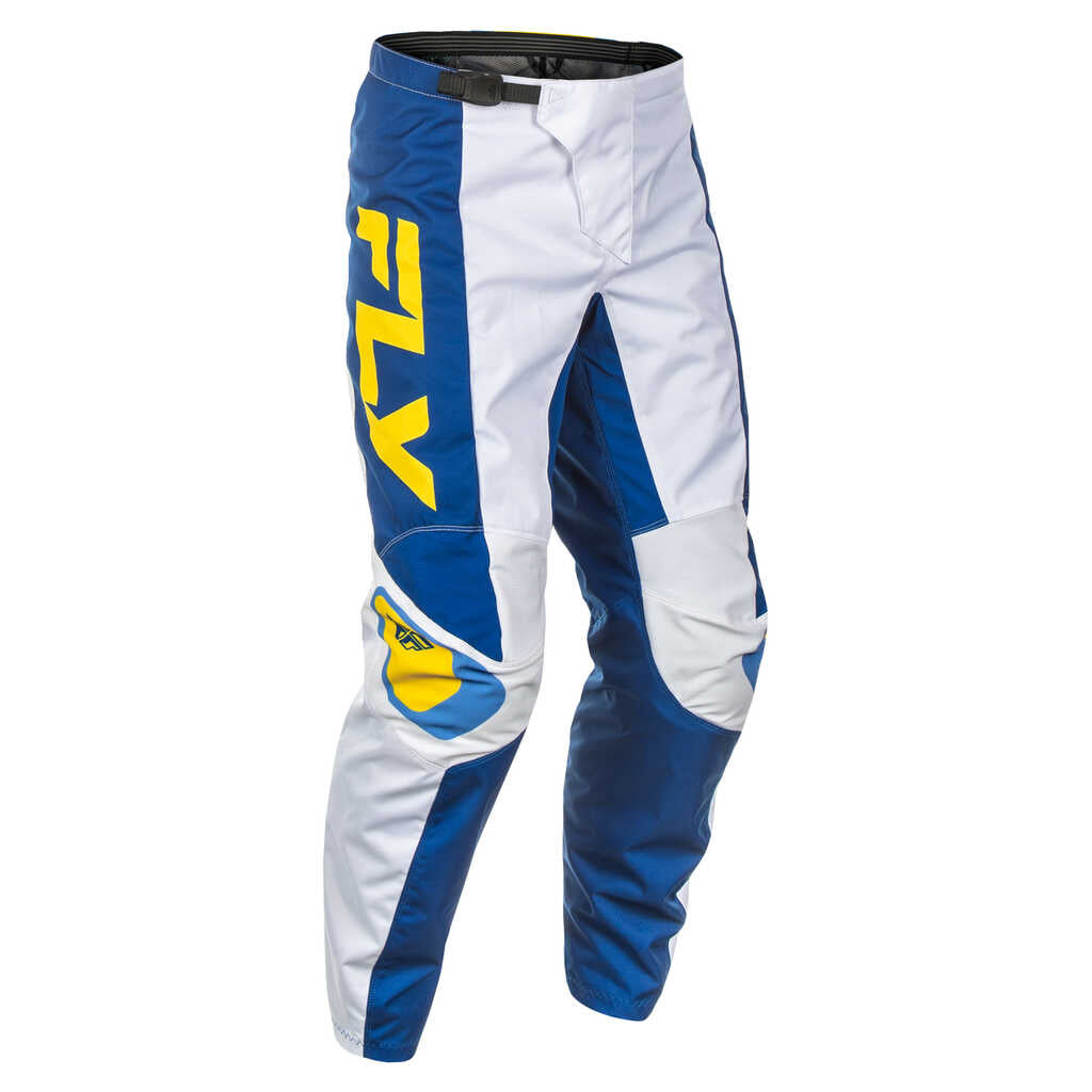 Fly Racing 2025 F-16 MX Pants - WHT DK.BLU YEL