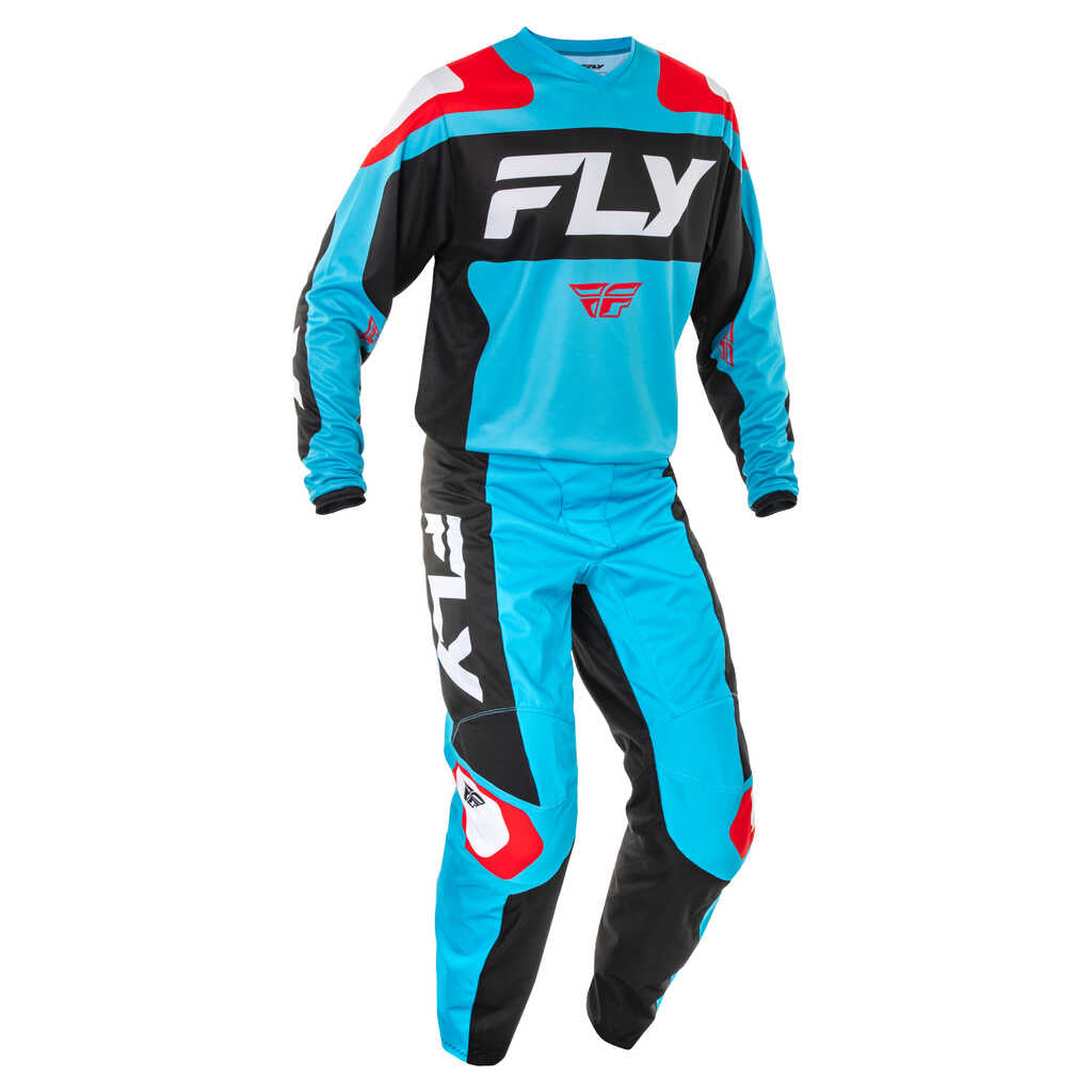 Fly Racing 2025 F-16 MX Jersey - CYAN BLU WHT