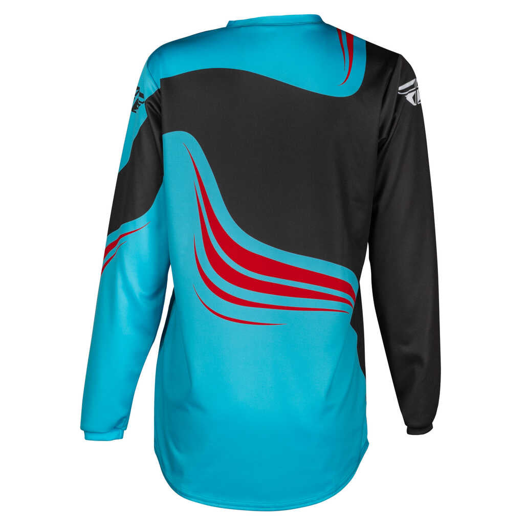 Fly Racing 2025 F-16 MX Jersey - CYAN BLK RED