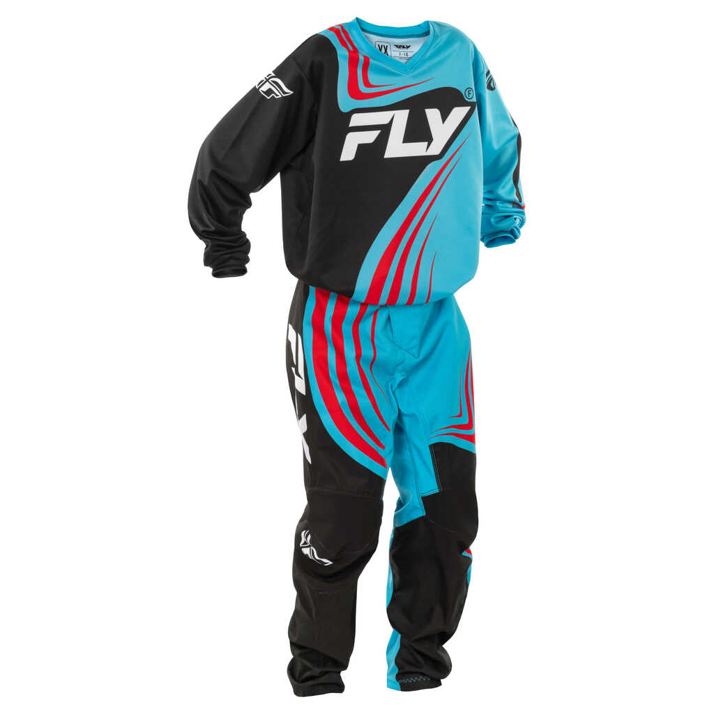 Fly Racing 2025 F-16 MX Jersey - CYAN BLK RED