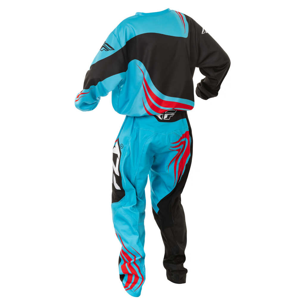 Fly Racing 2025 F-16 MX Jersey - CYAN BLK RED