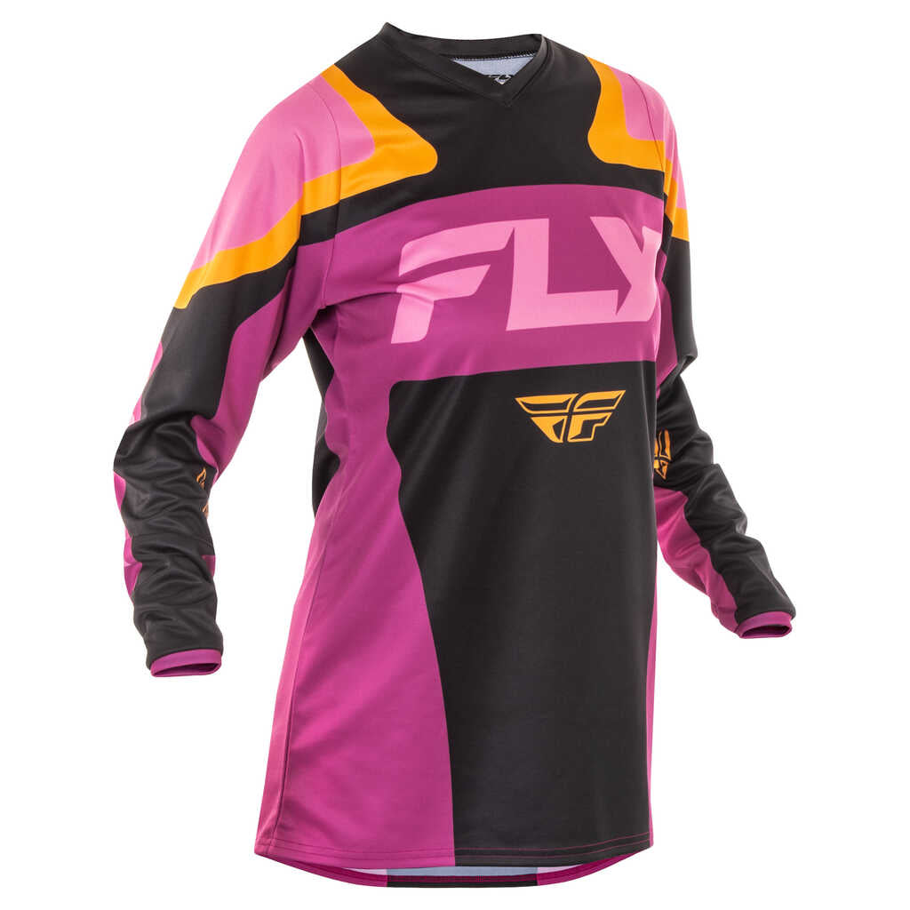 Fly Racing 2025 F-16 MX Jersey - BLK MAUVE YEL