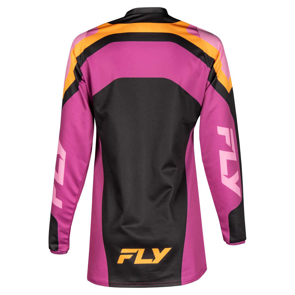 Fly Racing 2025 F-16 MX Jersey - BLK MAUVE YEL