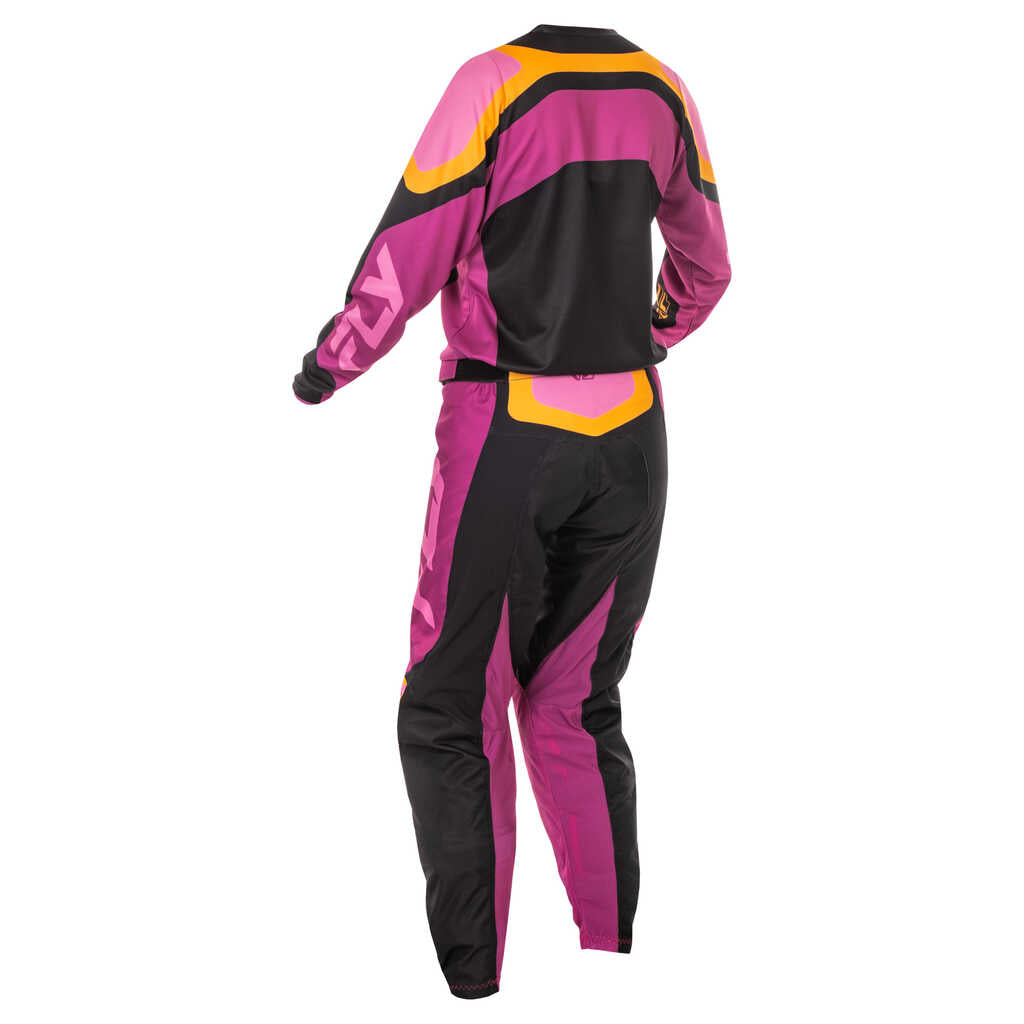 Fly Racing 2025 F-16 MX Pants - BLK MAUVE YEL