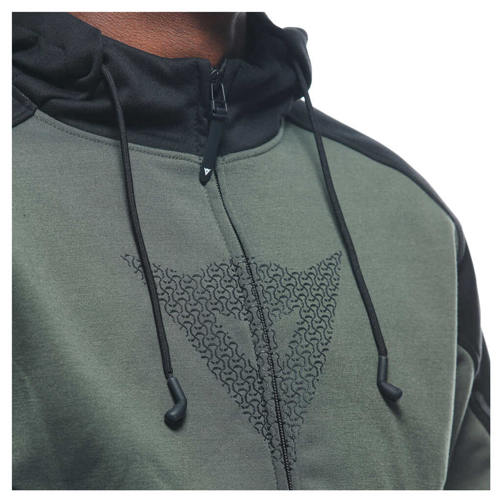 Dainese Daemon-X Safety Fullzip Hoody - GREEN/BLACK