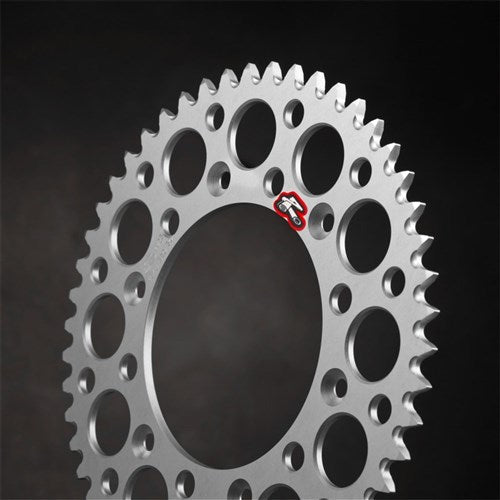 RENTHAL REAR SPROCKET MX ULTRALIGHT GROOVED SIL 48T - 216U52048G