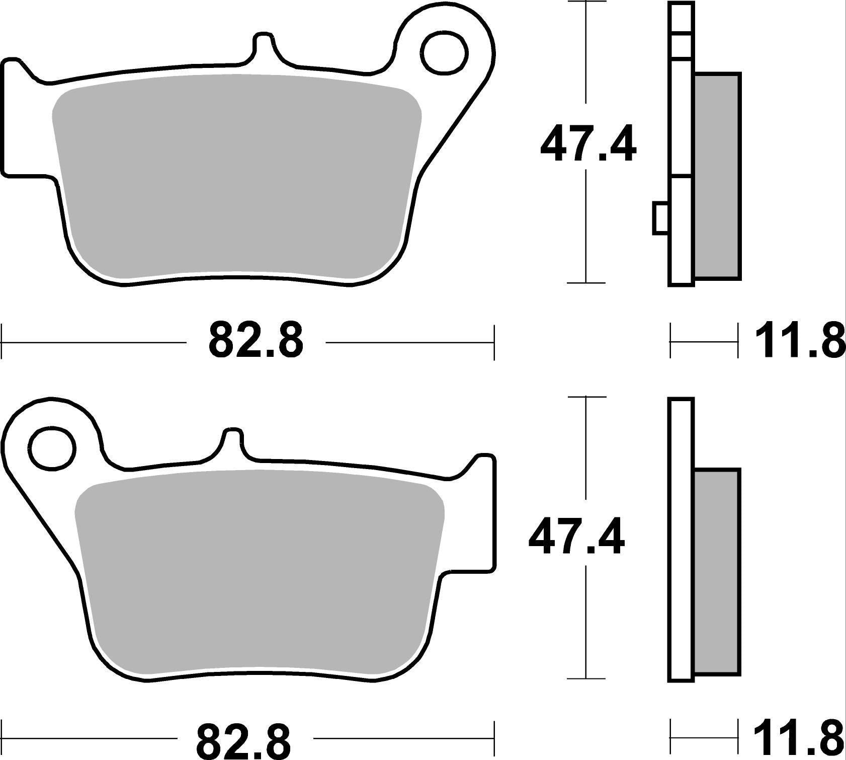 SBS FRICTION - Sinter Rear Scooter Brake Pads (SBS 894) - 218MS-