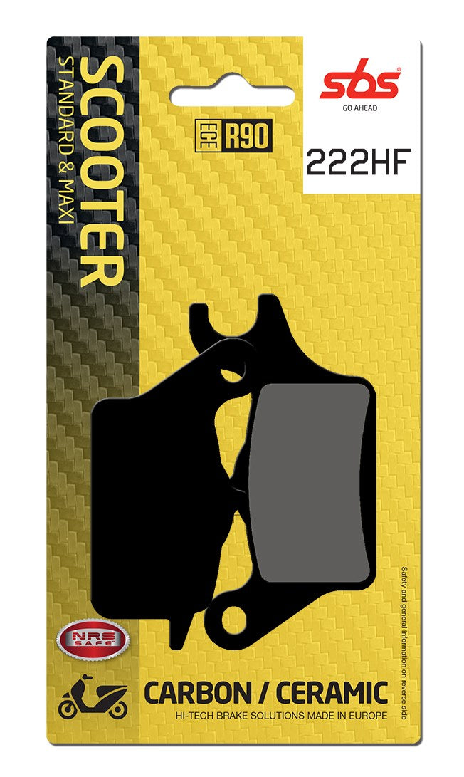 SBS FRICTION - Ceramic Front Scooter Brake Pads - 222HF-