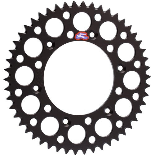 RENTHAL REAR SPROCKET MX ULTRALIGHT GROOVED BLK 53T