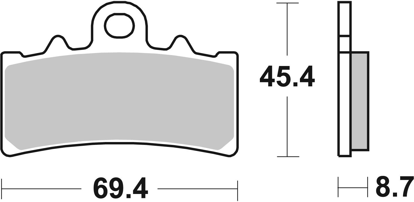 SBS FRICTION - Sinter Front Scooter Brake Pads - 231MS-