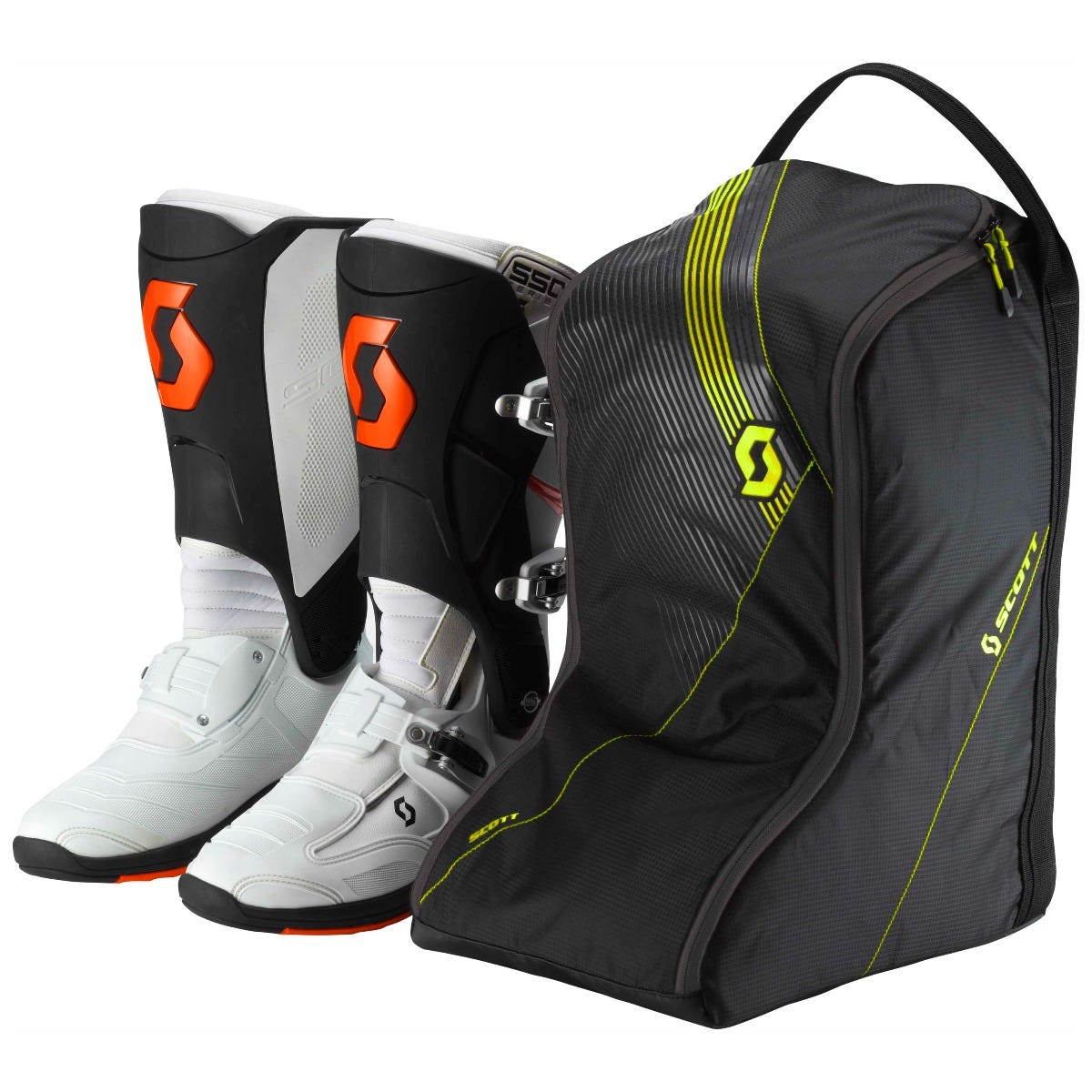 SCOTT BOOT BAG BLK/NEO YEL