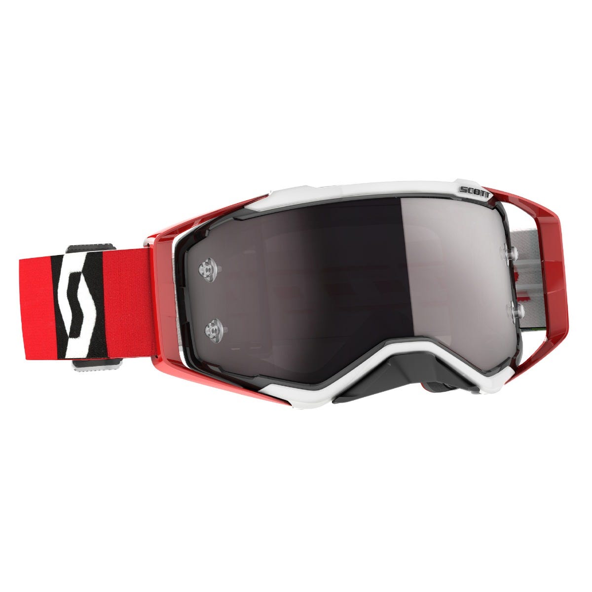 Goggle Prospect red/black silver chrome works