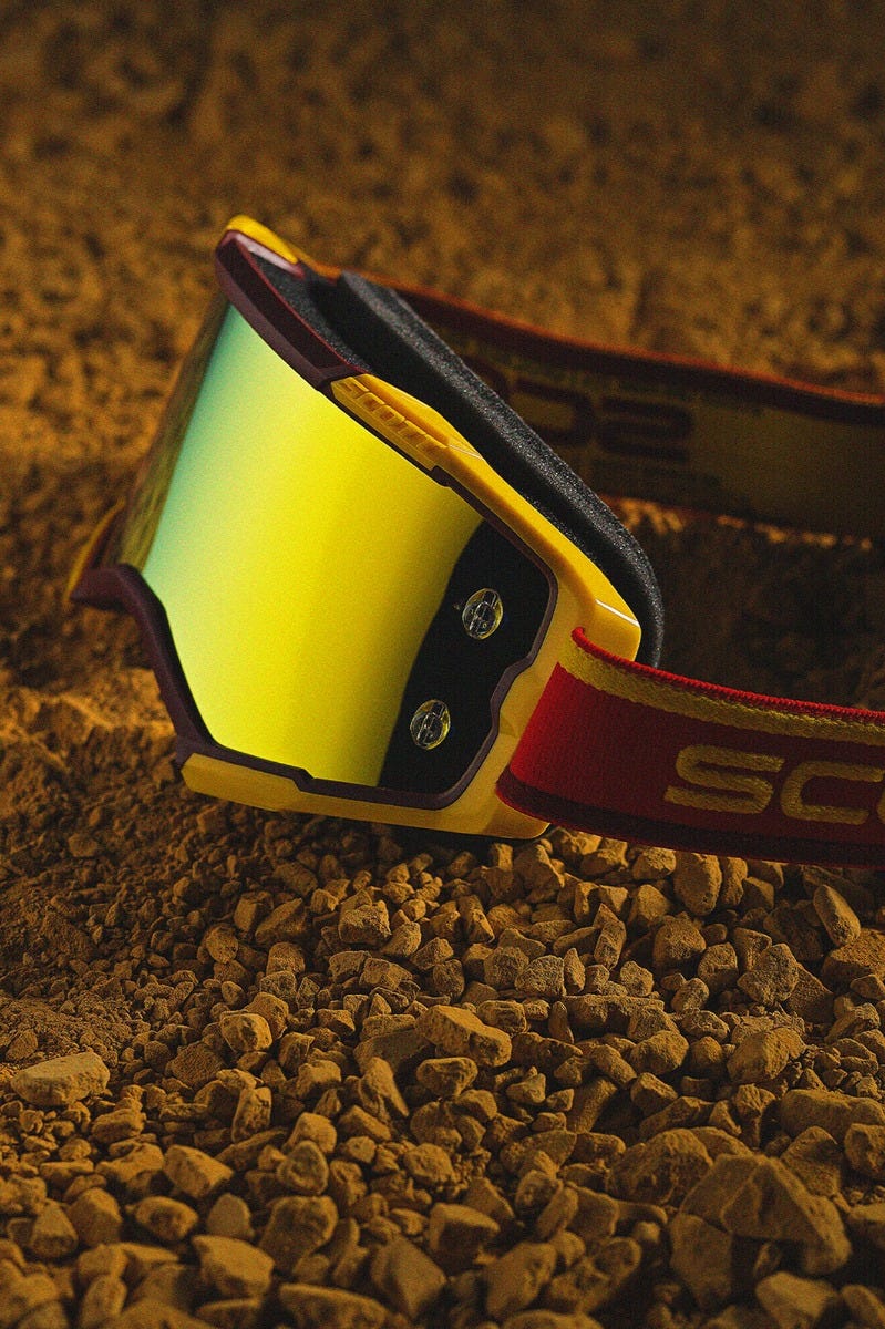 SCOTT Fury Goggle - red/yellow | yellow chrome lens