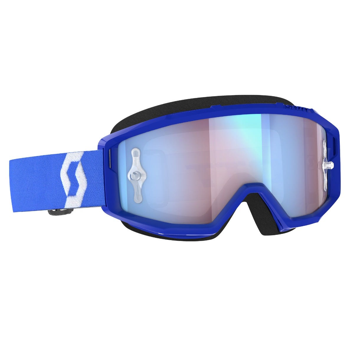 Goggle Primal blue/white blue chrome works