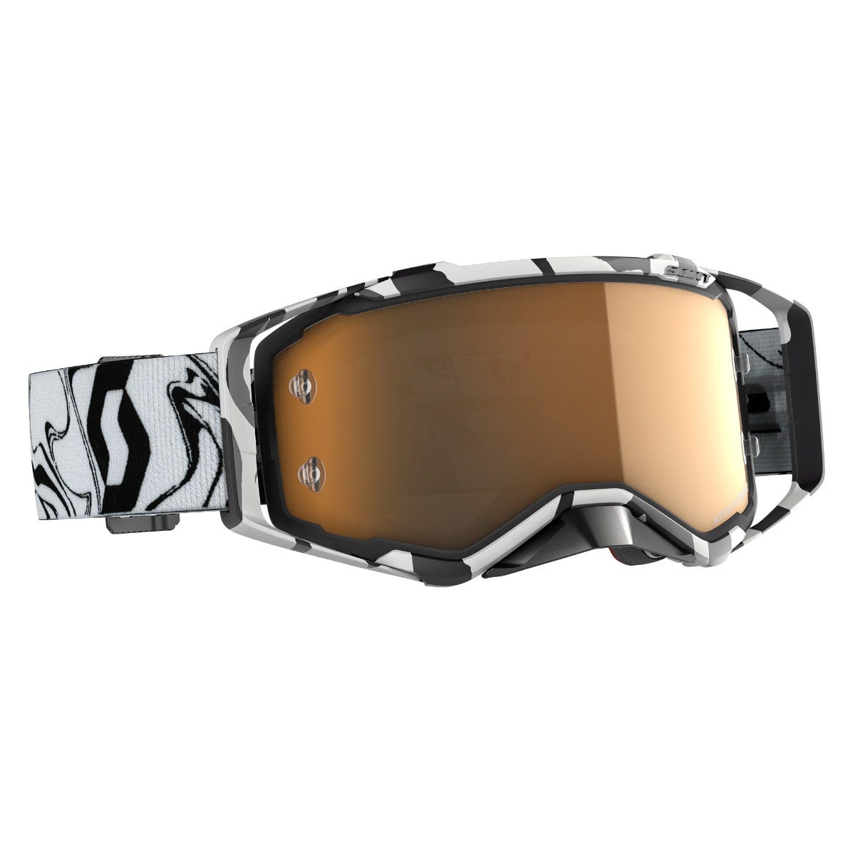 SCOTT Prospect Ampilfier Goggle - marble black/white | gold chrome lens