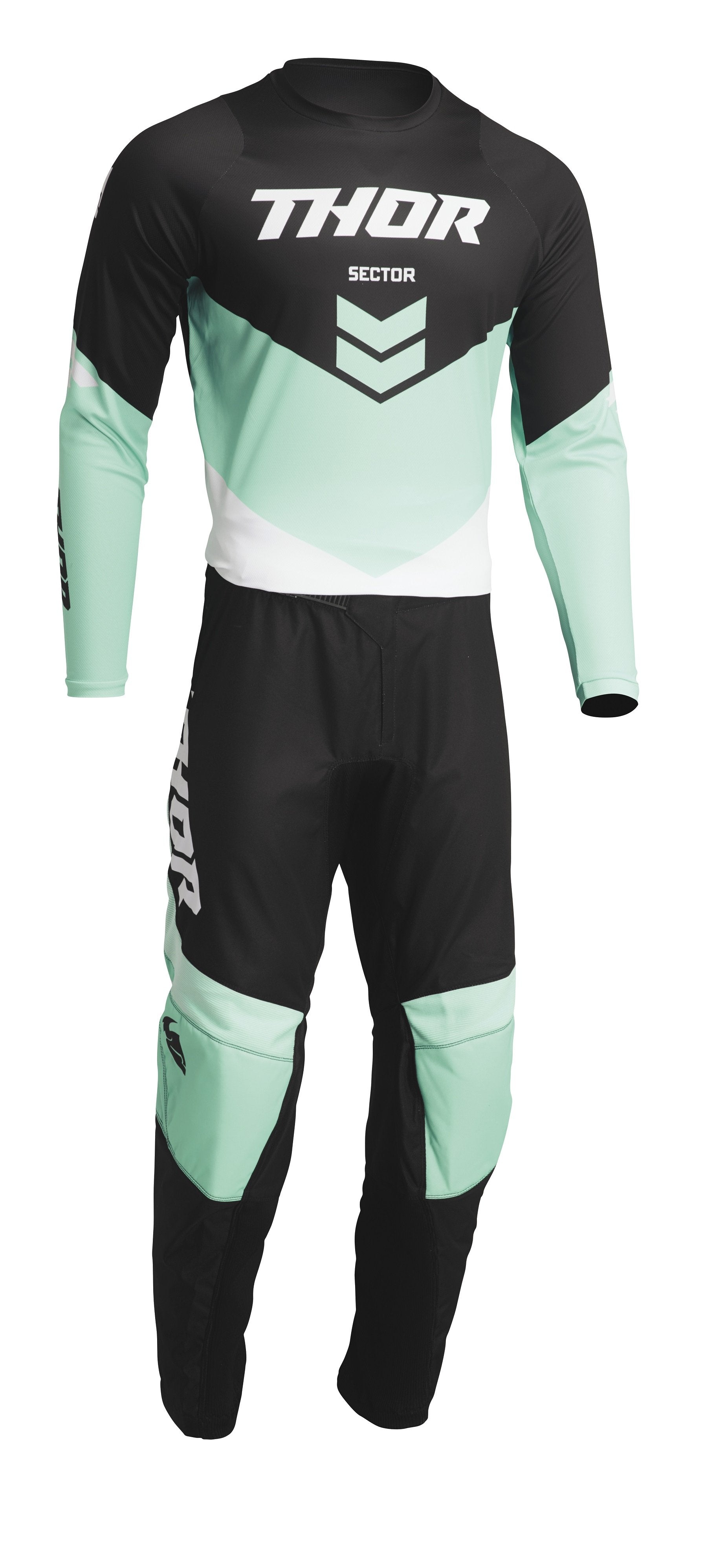 Jersey Sector Chev Black/Mint – L 2910-6454