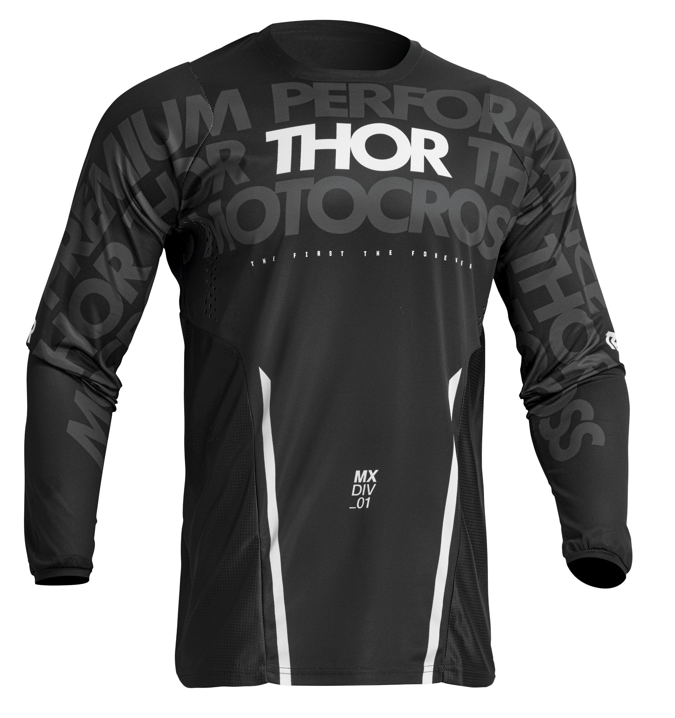 Pulse Jersey Mono Black/White SM – 2XL 2910-7101
