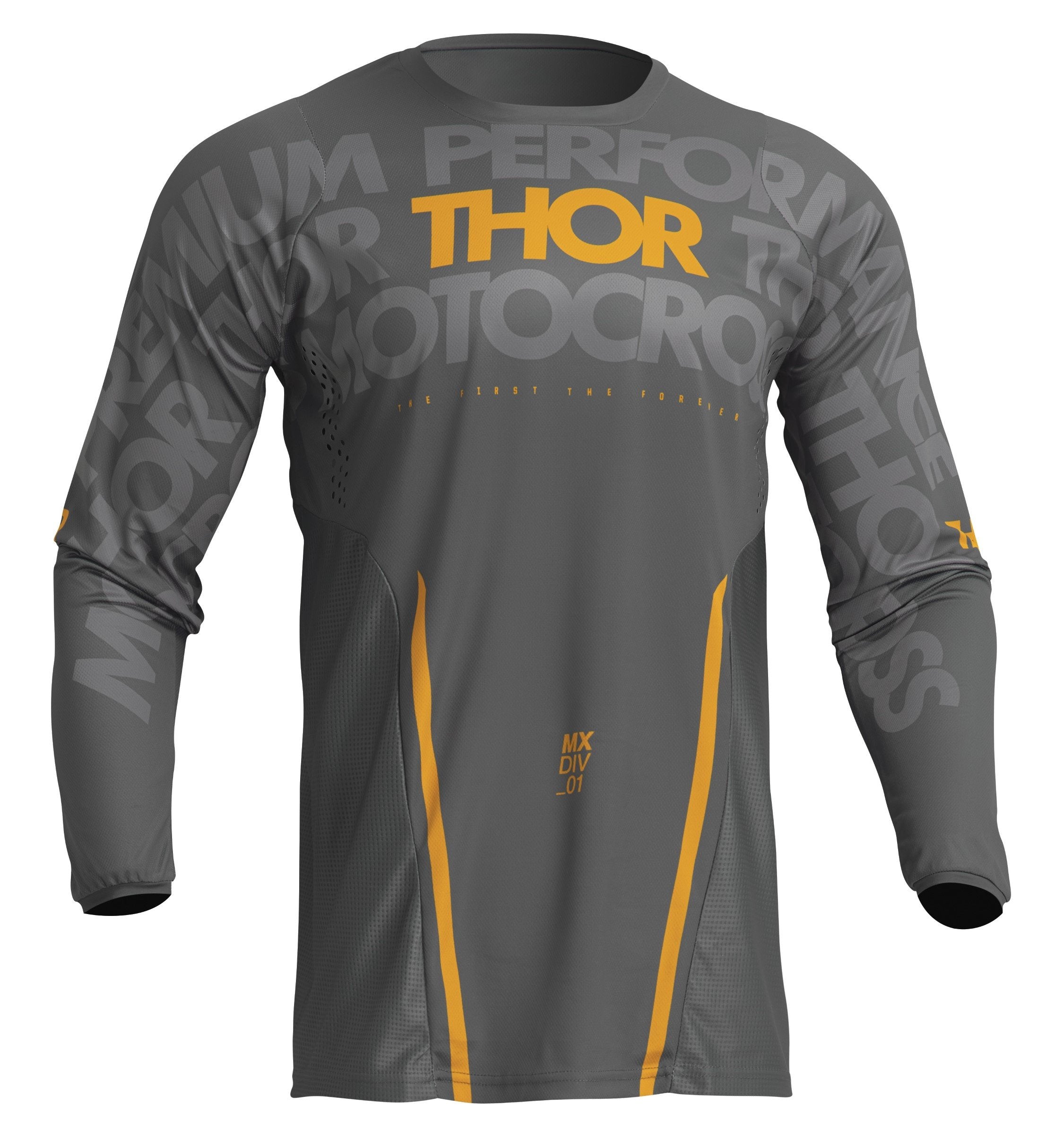 Pulse Jersey Mono Gray/Yellow SM – 2XL 2910-7107