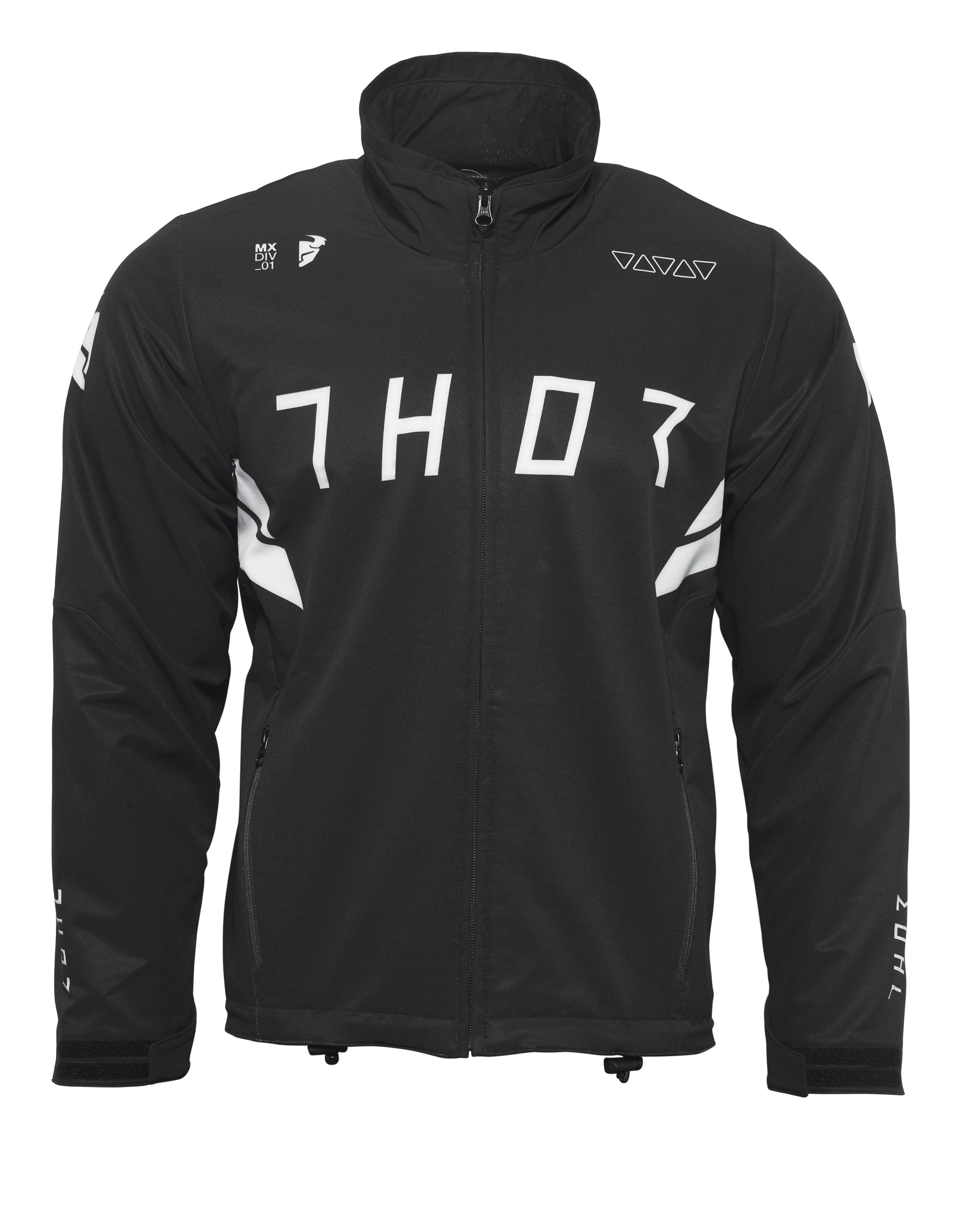 Jacket Thor Warmup Black/White – XL 2920-0675