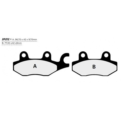 NISSIN BRAKE PADS 2P-212 GS H.D.