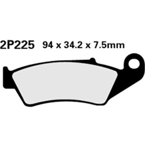 NISSIN BRAKE PADS 2P-225 GS H.D.