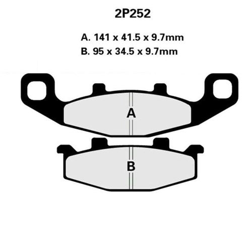 NISSIN BRAKE PADS 2P-252 NS