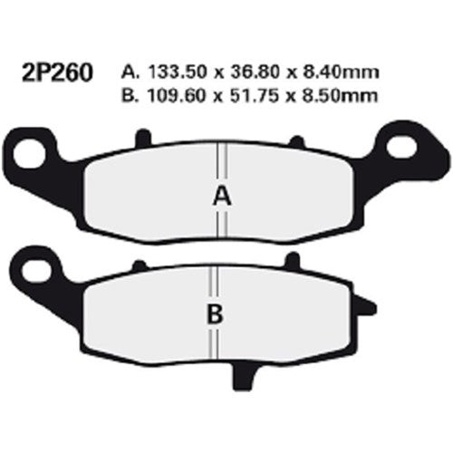 NISSIN BRAKE PADS 2P-260 NS/SS