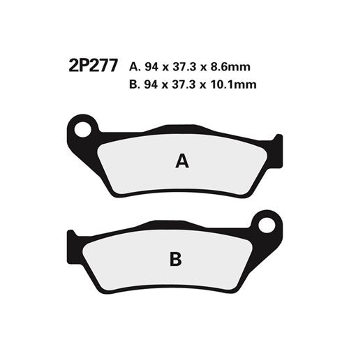 NISSIN BRAKE PADS 2P-277 NS/SS