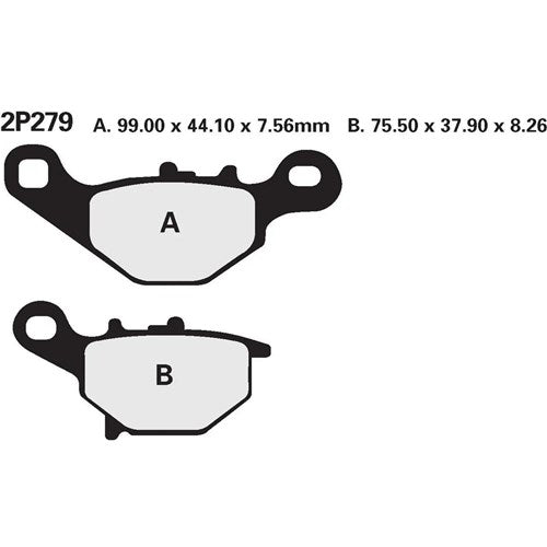 NISSIN BRAKE PADS 2P-279 GS H.D.