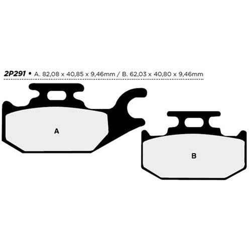 NISSIN BRAKE PADS 2P-291 ST SINT