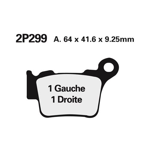 NISSIN BRAKE PADS 2P-299 ST SINT