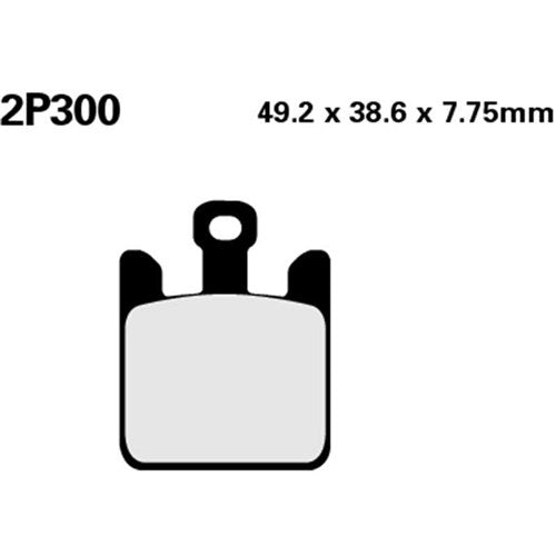 NISSIN BRAKE PADS 2P-300 ST SINT