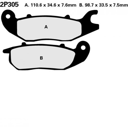 NISSIN BRAKE PADS 2P-305 NS