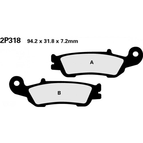 NISSIN BRAKE PADS 2P-318 ST SINT