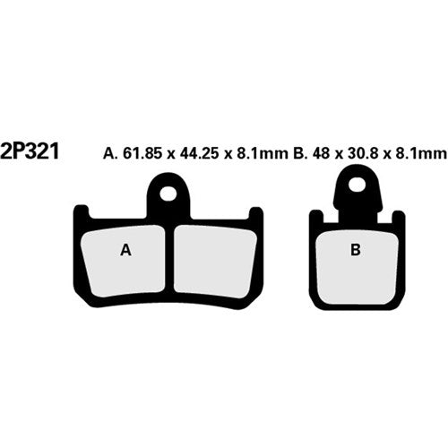 NISSIN BRAKE PADS 2P-321 ST SINT