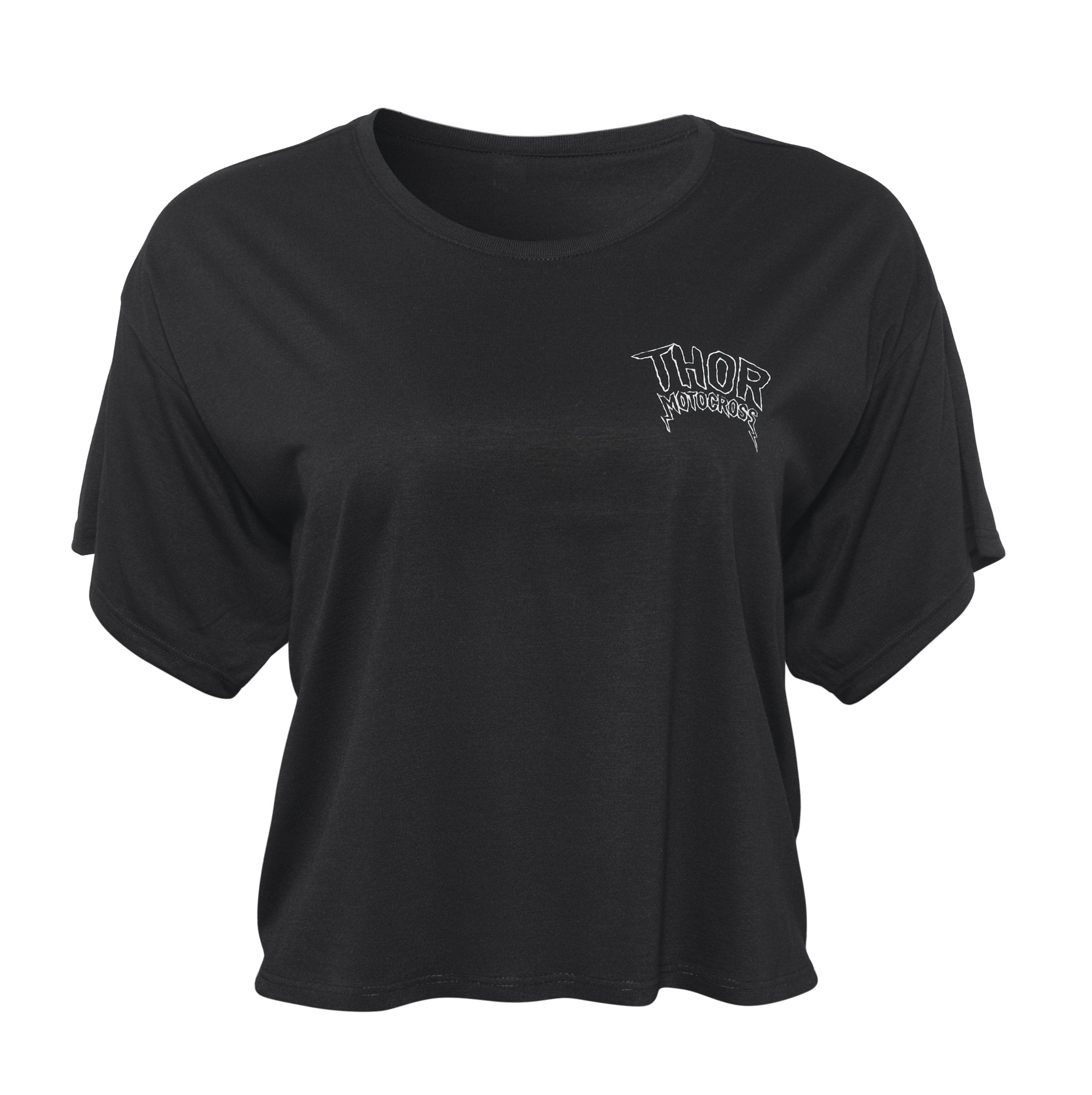 Tee Wmn Metal Crop Black – XL 3031-4007