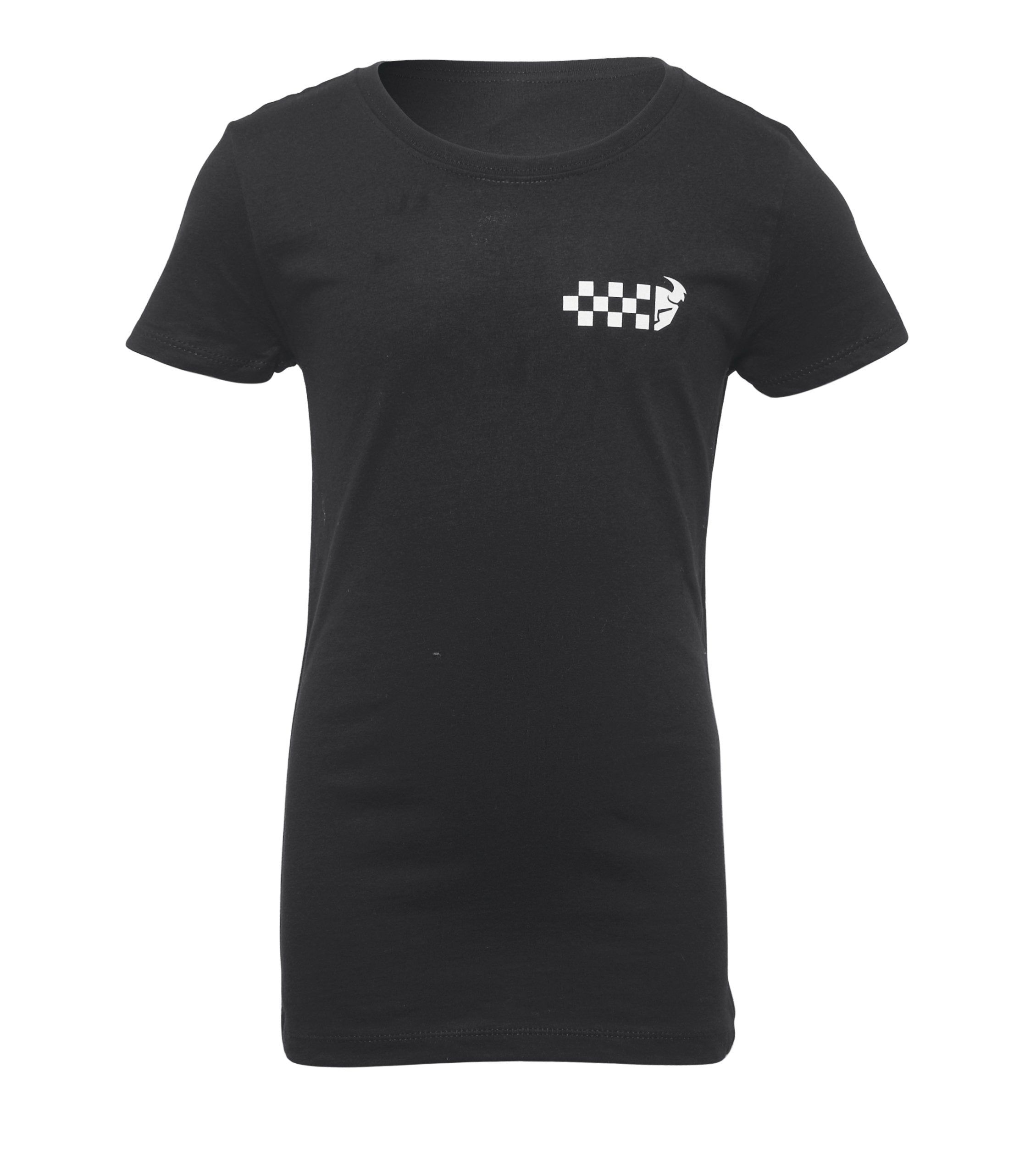 Tee Girls Checkers Black – L 3032-3479