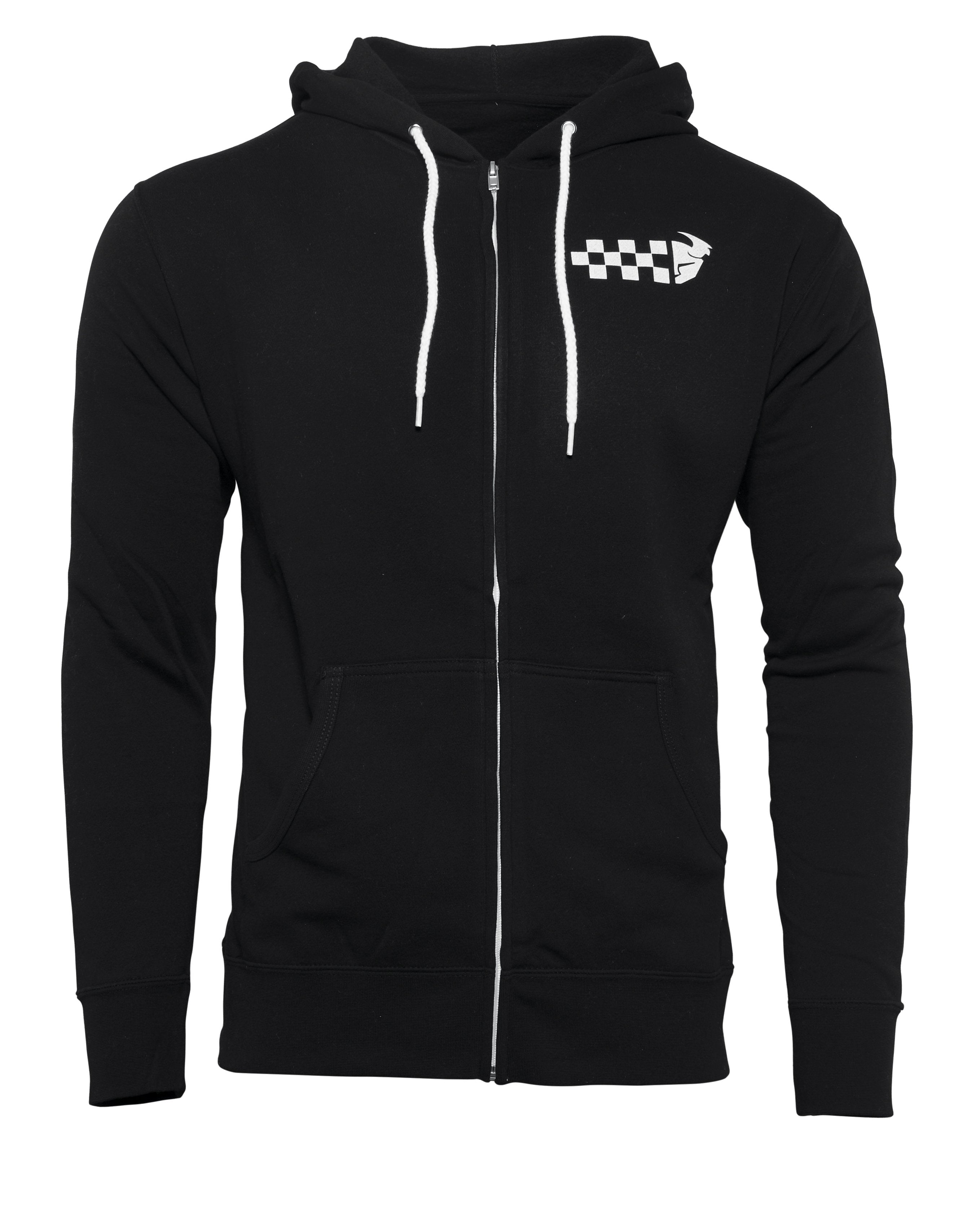 Fleece Checkers Zip Black – M 3050-5816