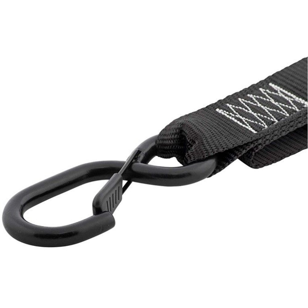 ONEAL DLX TIEDOWNS 1 1/2 IN W/SOFT LOOP &amp; SECURE HOOK BLK/YEL (CTN10)