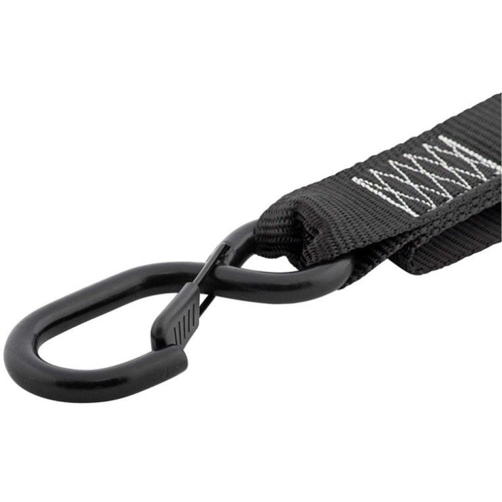 ONEAL DLX TIEDOWNS 1 1/2 IN W/SOFT LOOP &amp; SECURE HOOK BLK/YEL (CTN10)